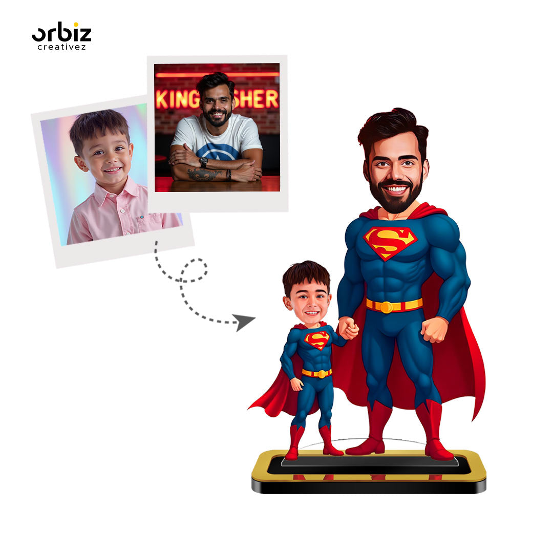 Personalized Mini Me: Dad & Son SuperMan