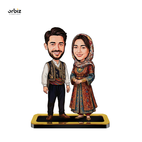 Personalized Mini Me : Turkish Style Couple Caricature