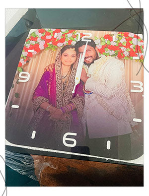 Customer photo of a delivered photo clock