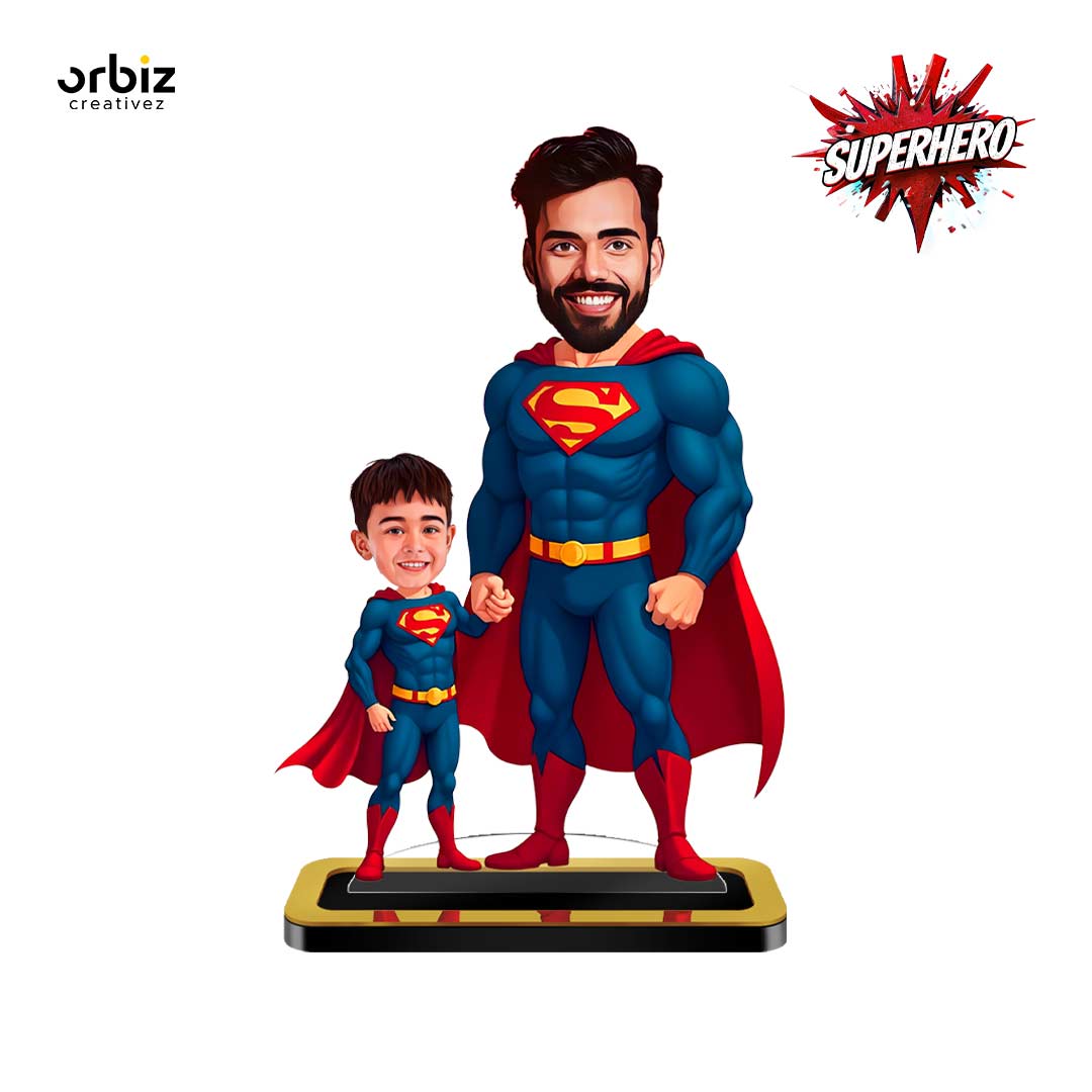 Personalized Mini Me: Dad & Son SuperMan