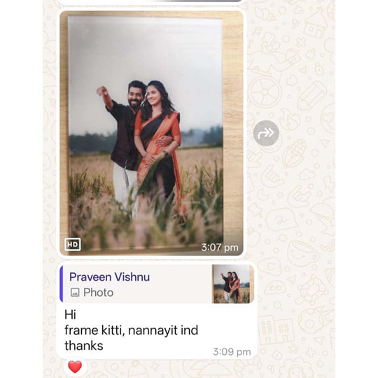 Customer photo of a delivered UV frame
