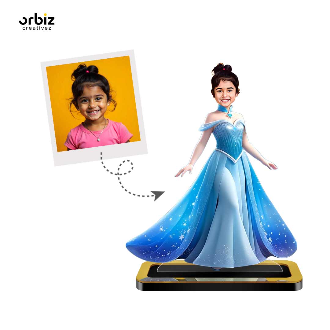 Personalized Mini Me Caricature: Elsa
