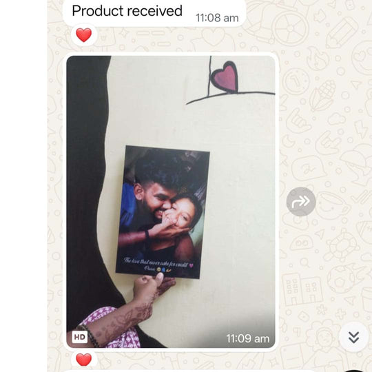 Customer photo of a delivered UV frame