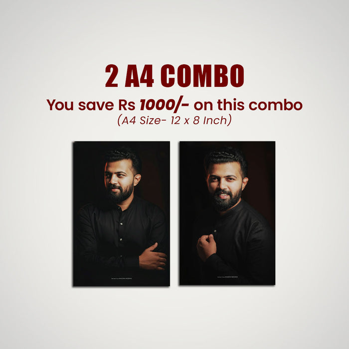 2 A4 Premium Acrylic Photo Frame Combo