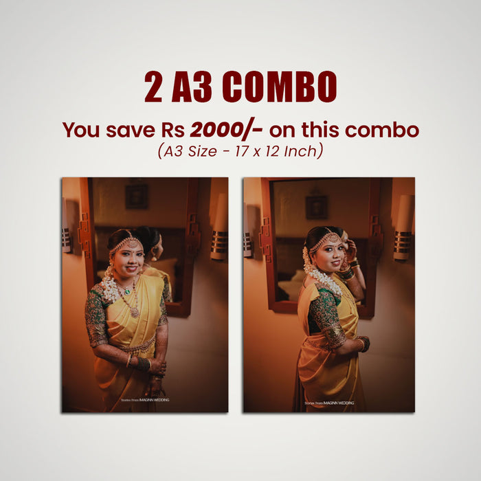A3 Premium Acrylic Photo Frame 2 Combo