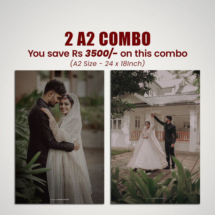 A2 Premium Acrylic Photo Frame 2 Combo