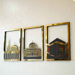 Three Holy Masjid Wall Art