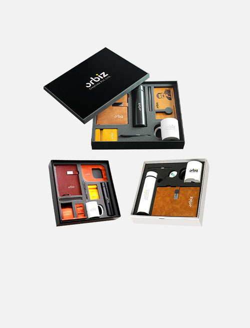 Corporate gift set with the company logo