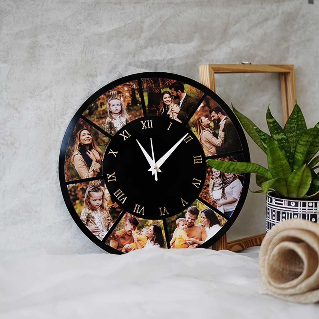 customized famil wall clock