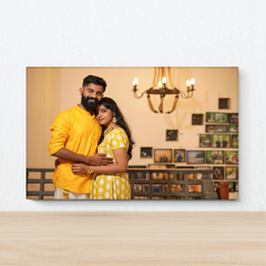 Couples UV Printed Acrylic Wall Mount Frameless Picture Photo/Poster Frame For Anniversary, Birthday, Special Moment (Thickness 3mm, Landscape) - Orbiz Creativez
