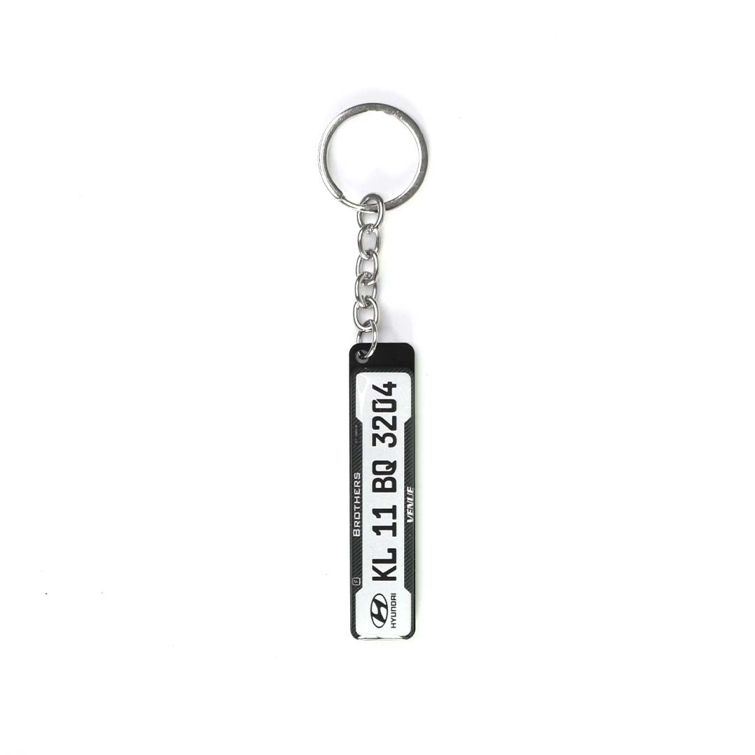 Customized Number Plate Keychain - Orbiz Creativez