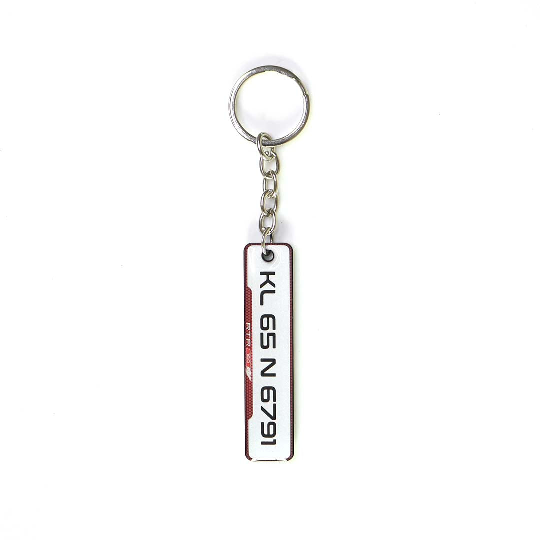 Customized Number Plate Keychain - Orbiz Creativez