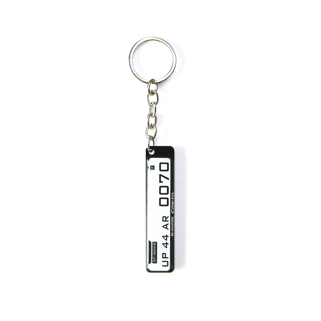 Customized Number Plate Keychain - Orbiz Creativez