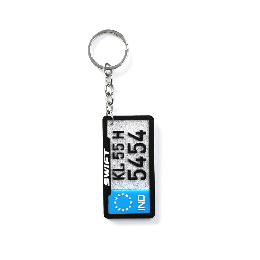 Customized Number Plate Keychain - Orbiz Creativez