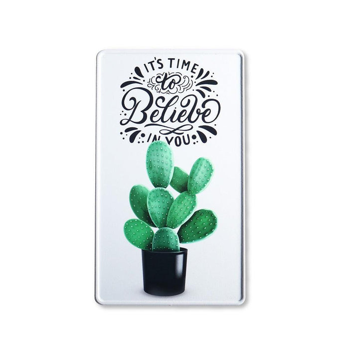 Believe In You Cactus fun plate