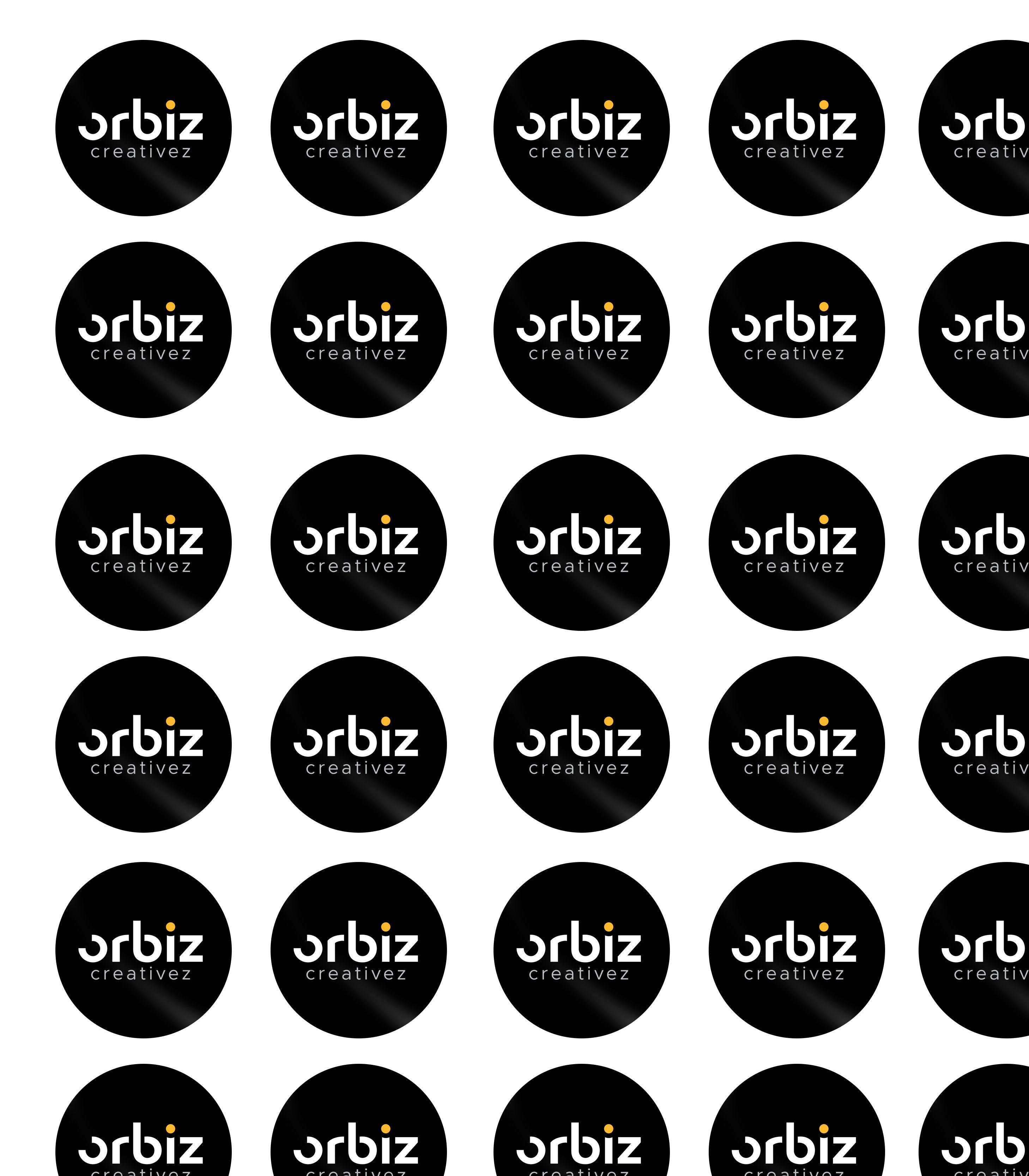 Branded clear sticker - Orbiz Creativez