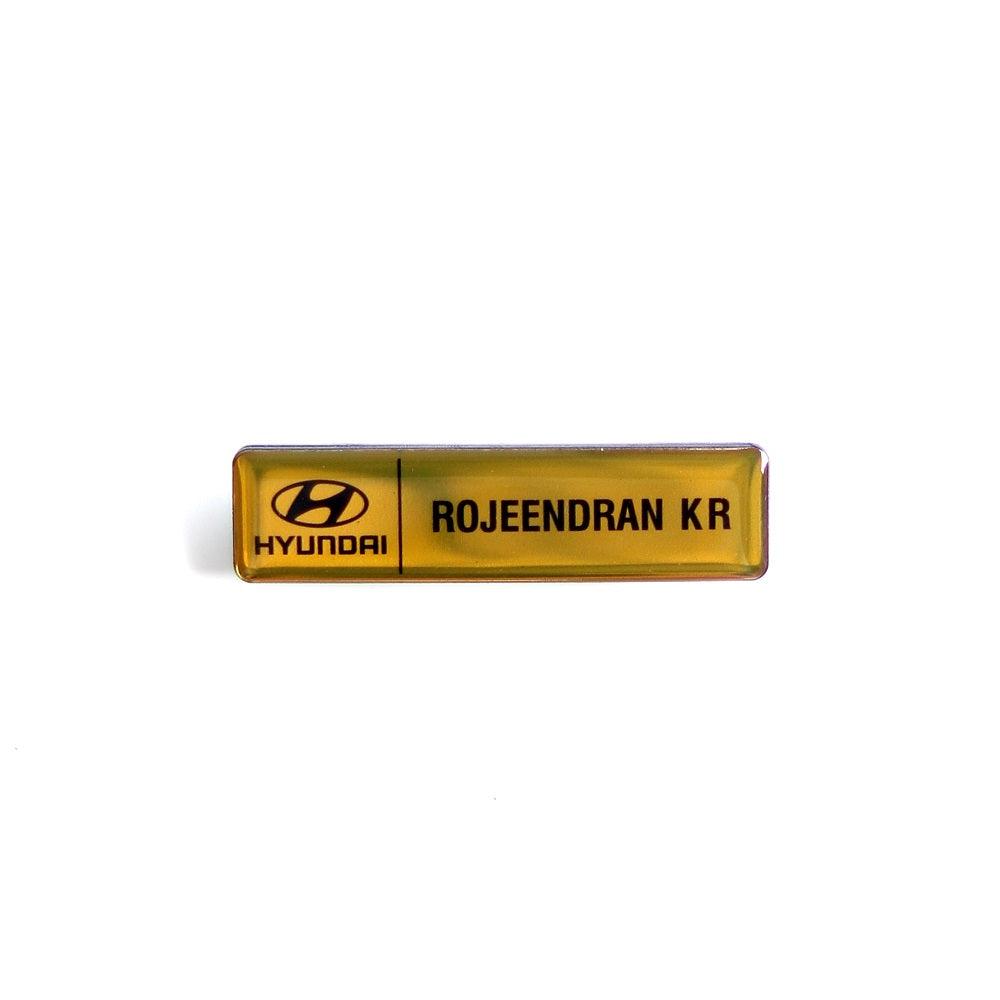 Customized Pin Name Badge - Orbiz Creativez