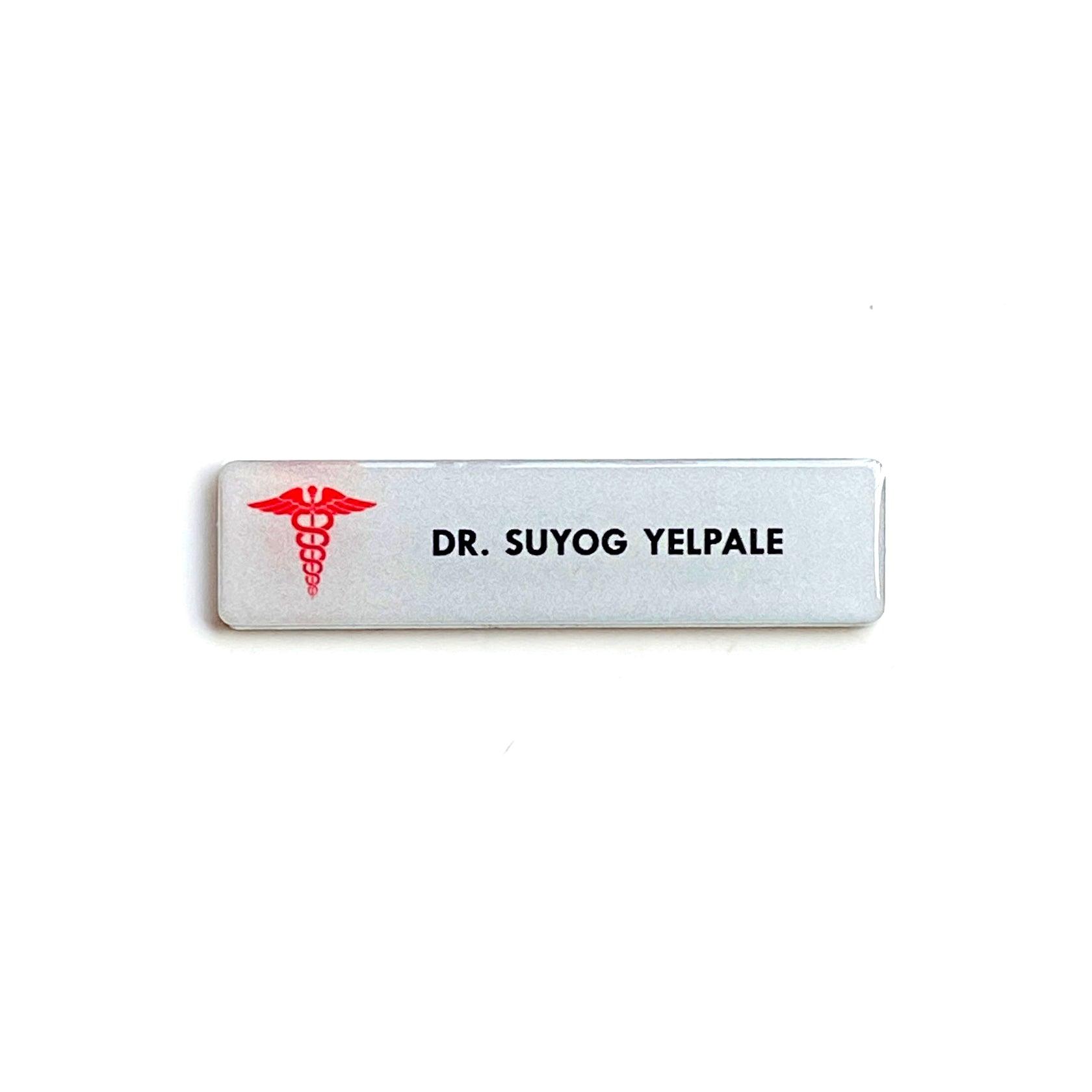 Customized Name Badge For Doctors Orbiz Creativez