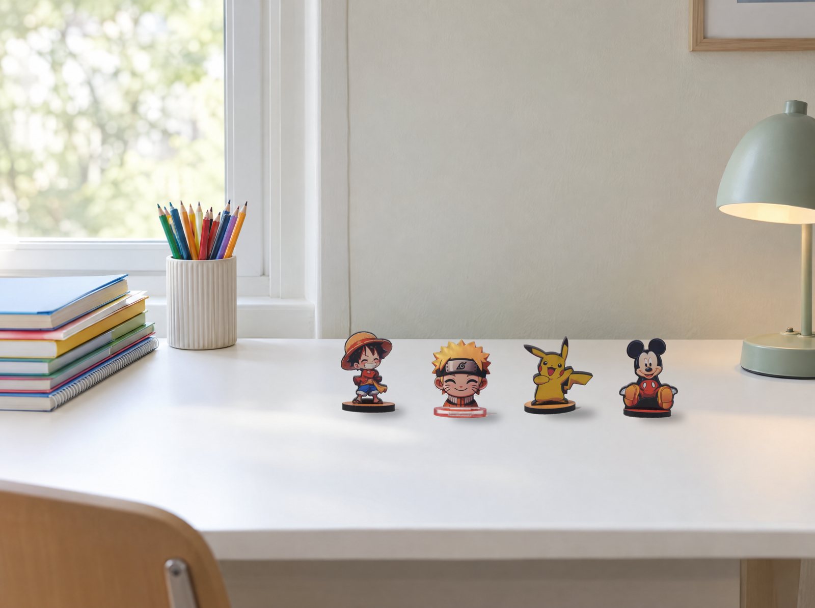 Desk Buddies: on a study table