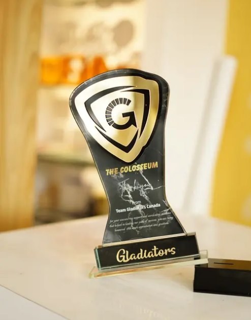 A custom memento made by Orbiz Corp