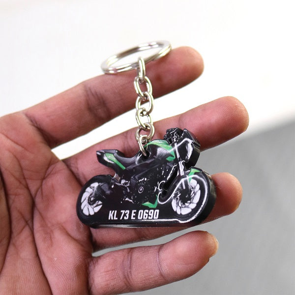 Custom Bike Shape Keychain - Orbiz Creativez