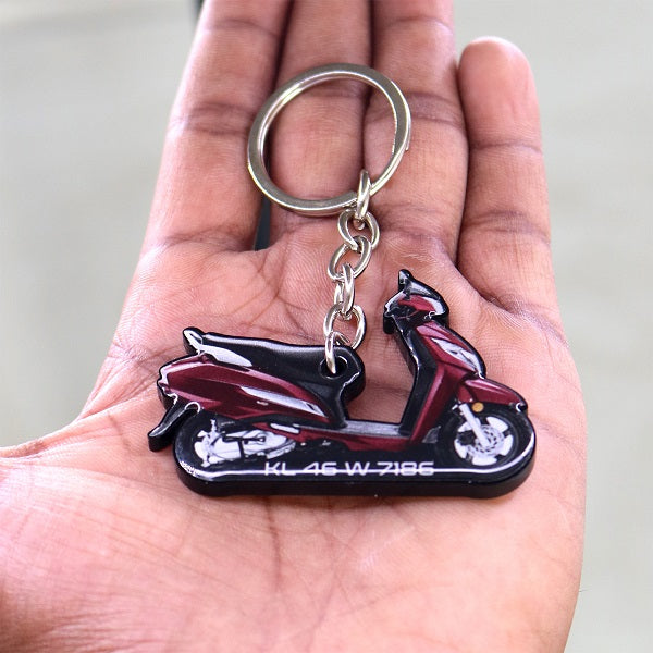 Customized Bike Shape Keychain - Orbiz Creativez