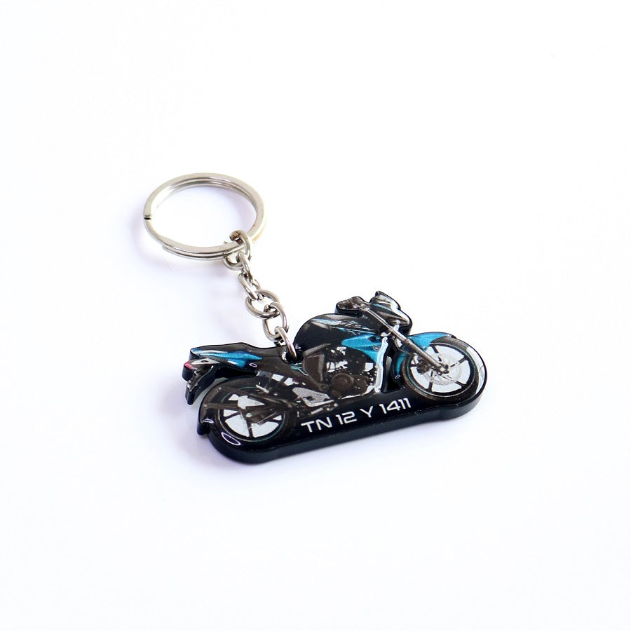 Customized Bike Shape Keychain - Orbiz Creativez