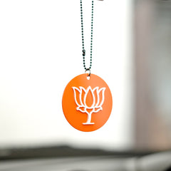 BJP Mirror Hanging | Promotional Election Car Mirror Hanging
