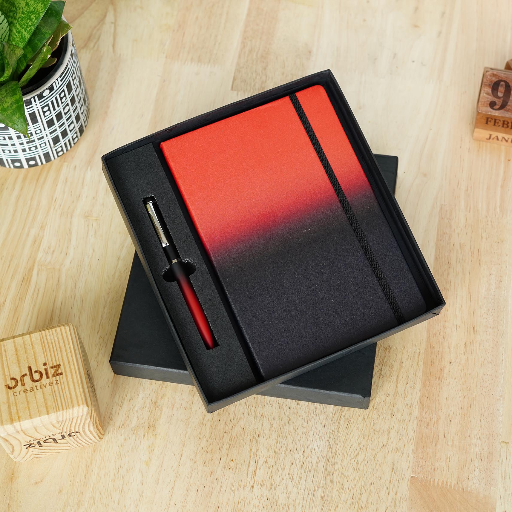 Corporate Gift Set Notebook & Pen - Orbiz Creativez