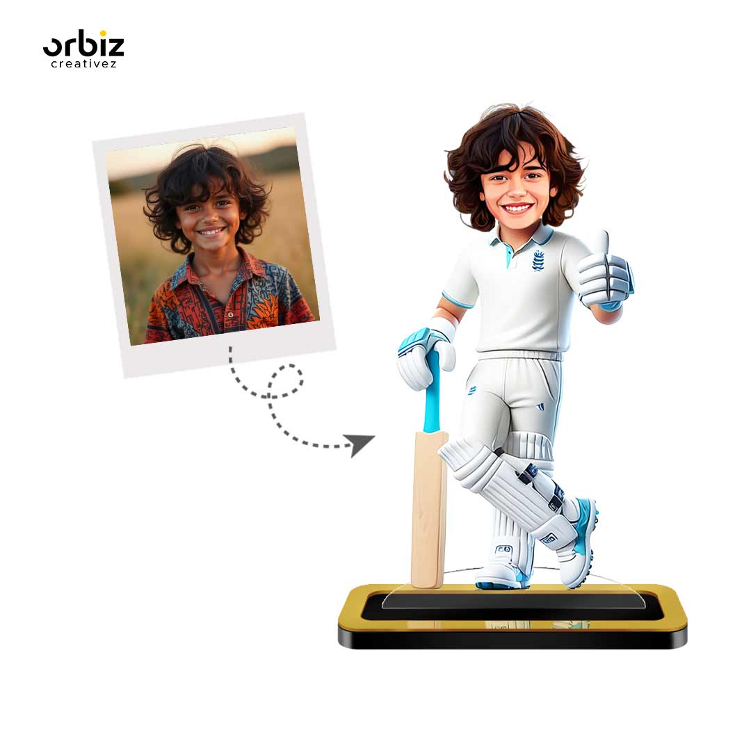 Personalized Mini Me : Cricketer