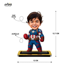 Personalized Mini Me: Captain America Mini Caricature