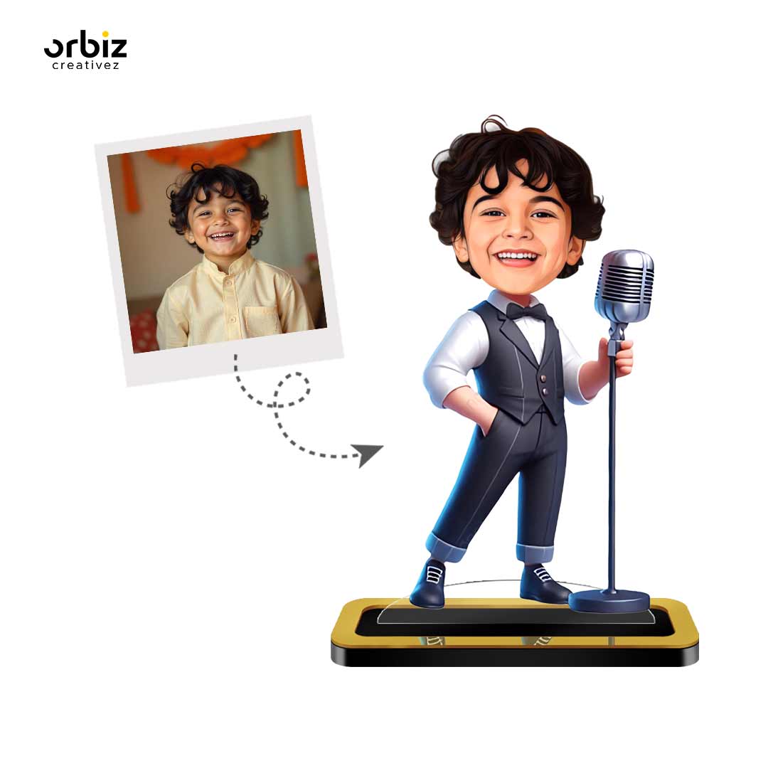 Personalized Mini Me : Singer Kid – Orbiz Creativez