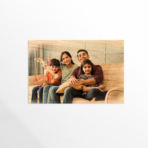Family UV Printed Wooden Wall Mount Frameless Picture Photo/Poster Frame For Anniversary, Birthday, Special Moment (Thickness 12mm)