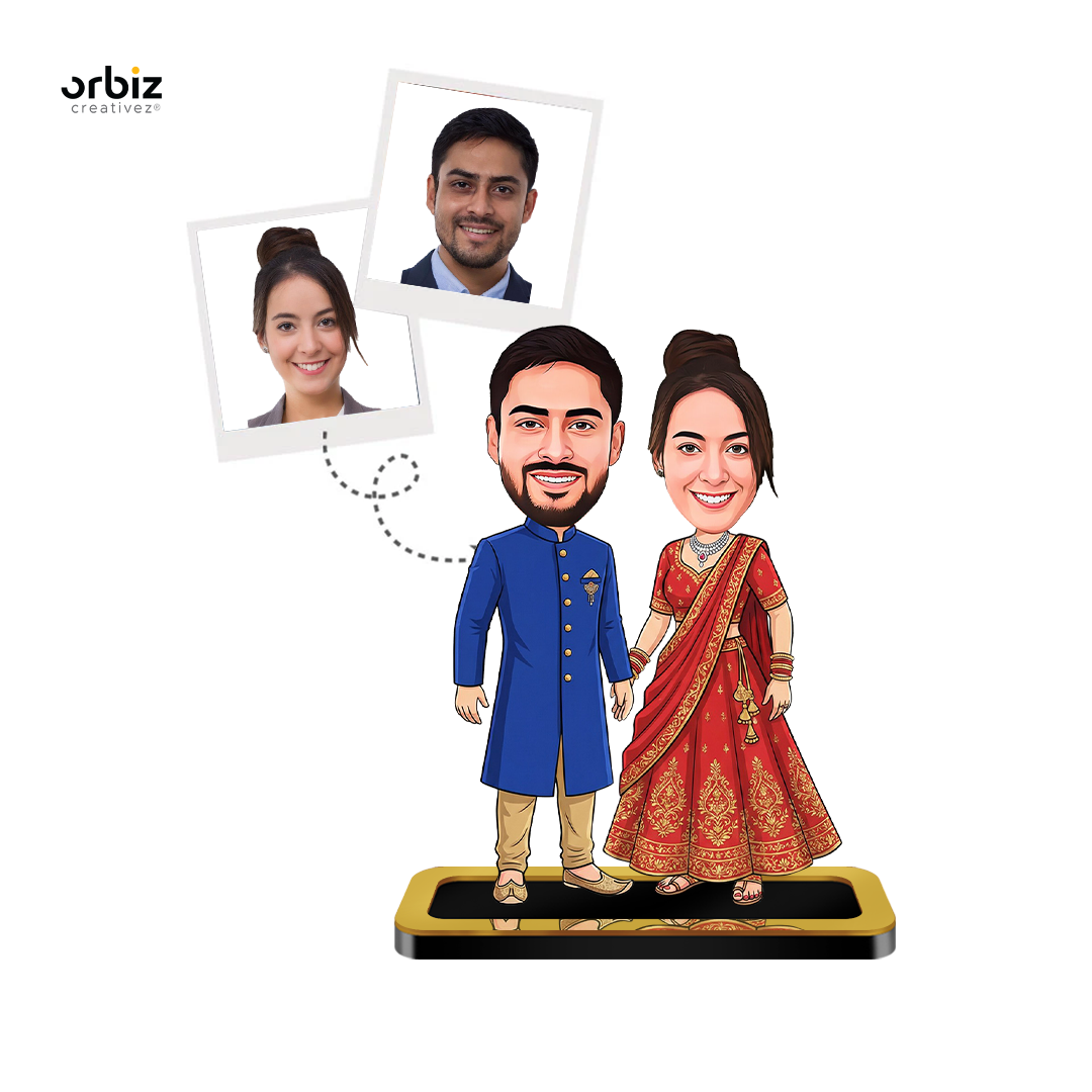 Personalized Mini Me : Couple Wedding Caricature