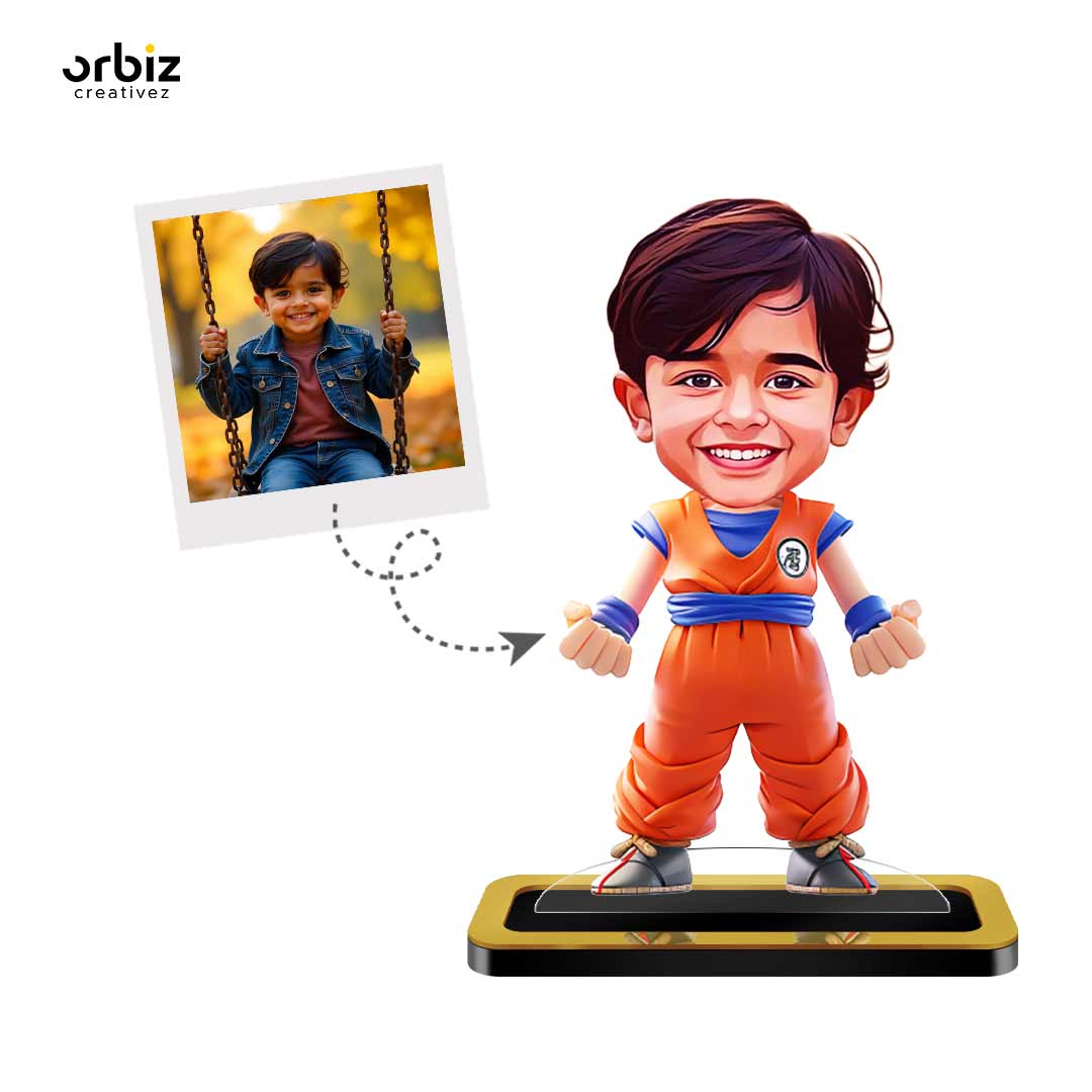 Personalized Mini Me: Goku Caricature