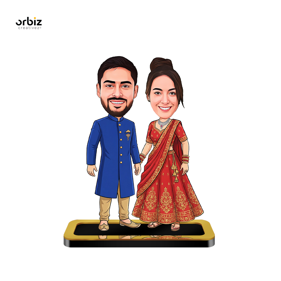 Personalized Mini Me : Couple Wedding Caricature