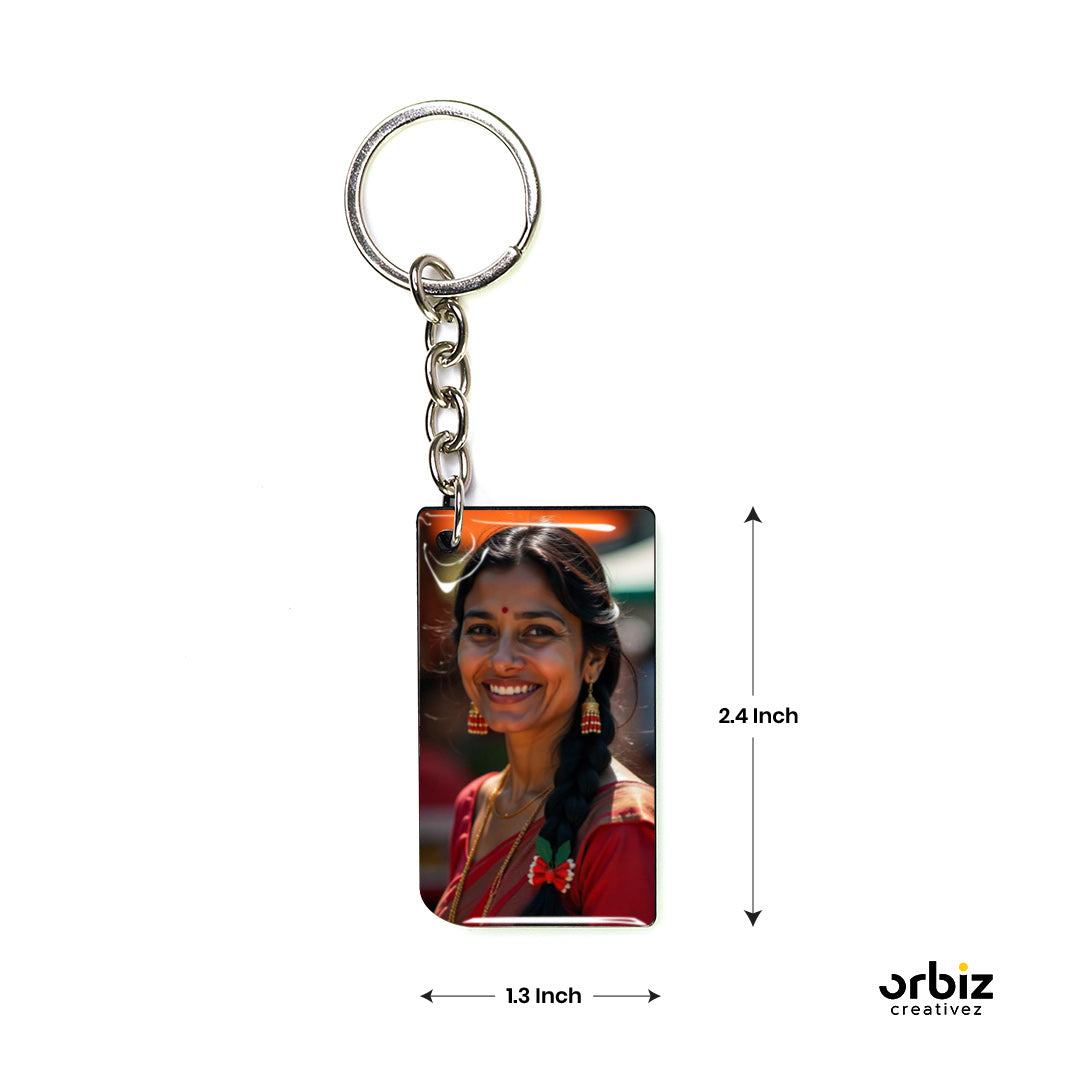 printed photo keychain