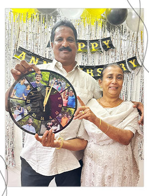 Customer photo of a delivered photo clock