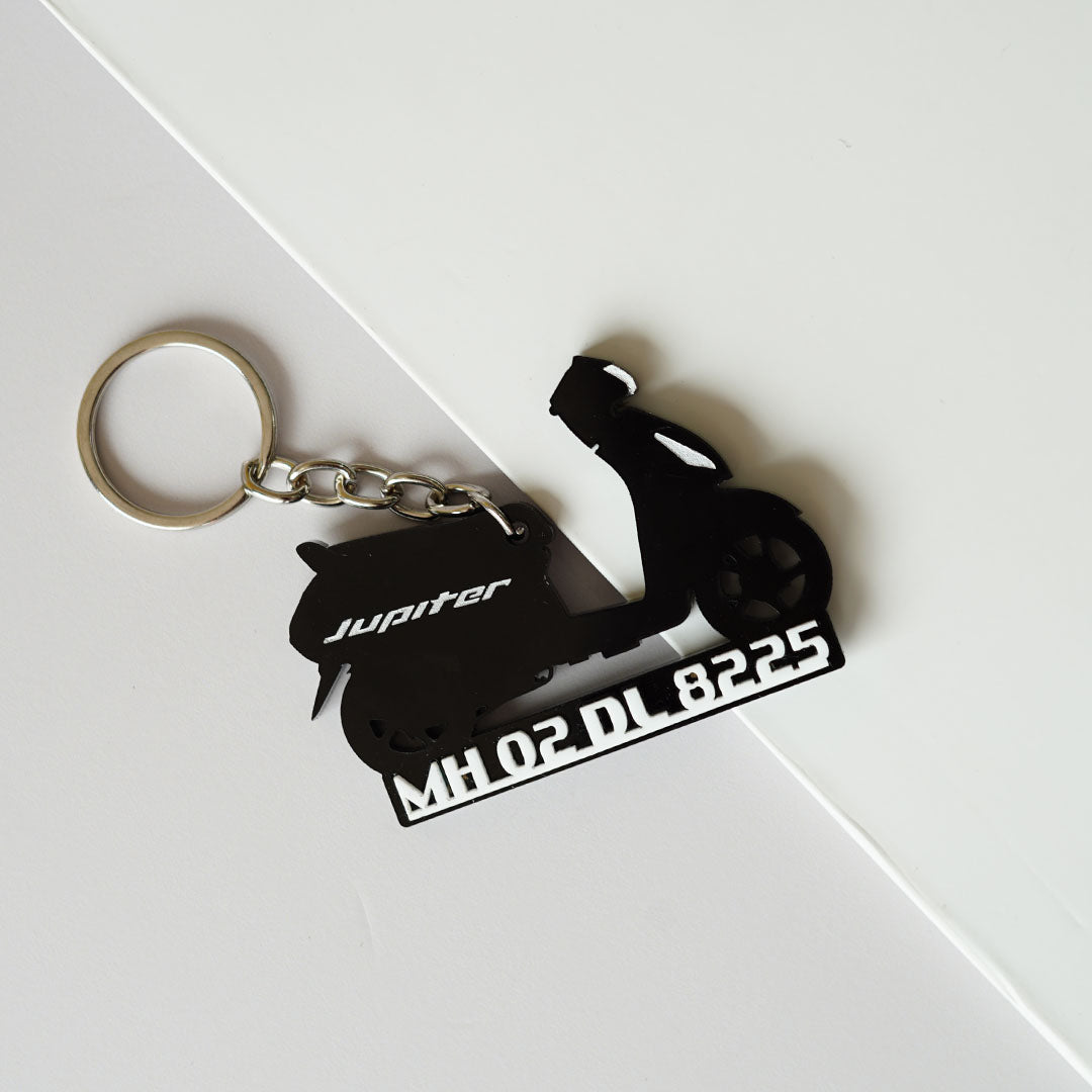 Customized Bike Shape Keychain - Orbiz Creativez