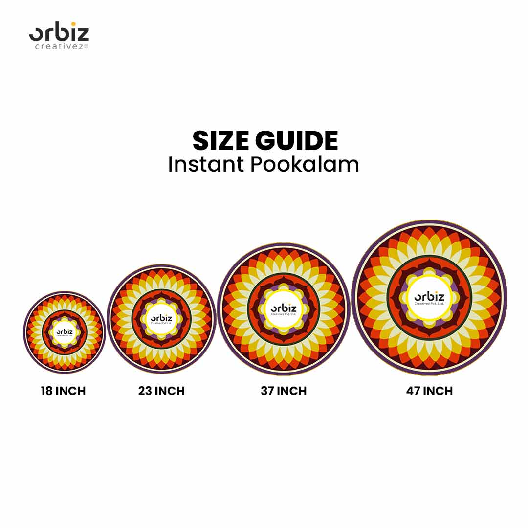 Traditional Onam Pookkalam for Home and Office Decor