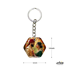 Photo Keychain - Hexagon Shape