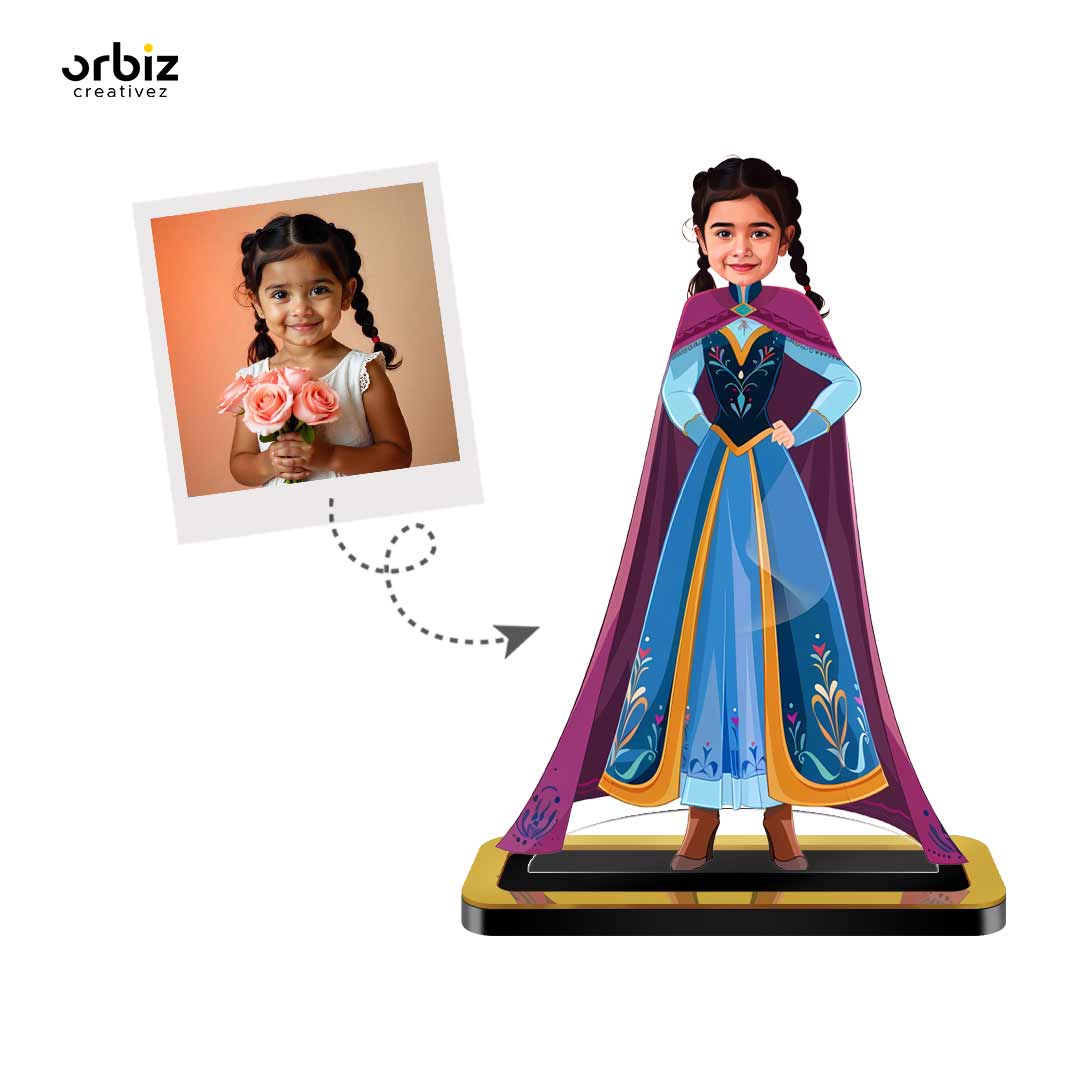 Personalized Mini Me Caricature: Princess Anna