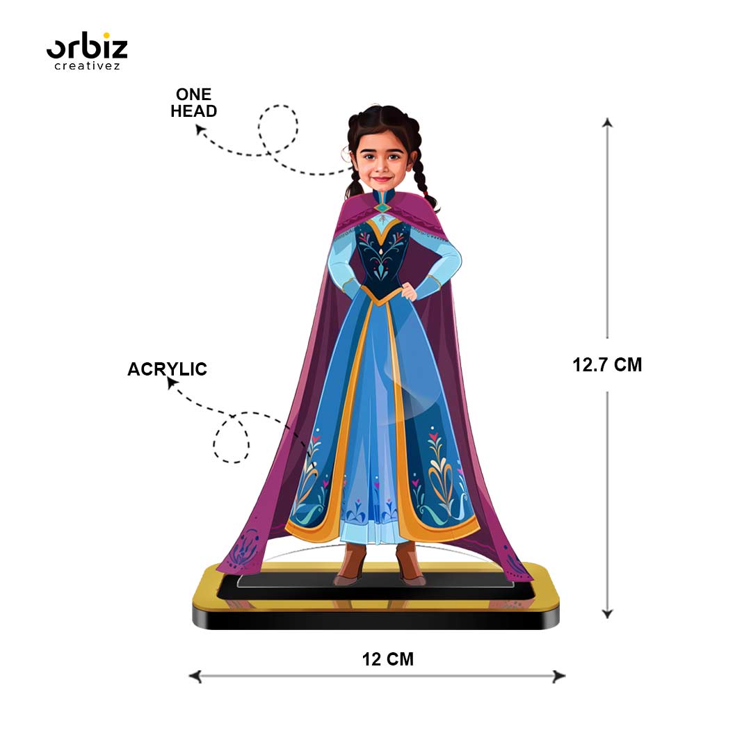 Personalized Mini Me Caricature: Princess Anna