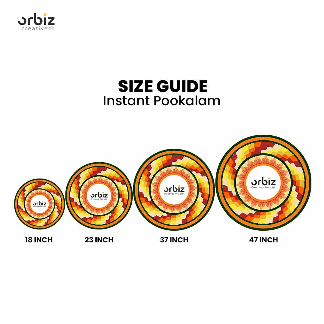 Premium Vinyl Sticker Pookkalam – Easy Peel & Stick Design