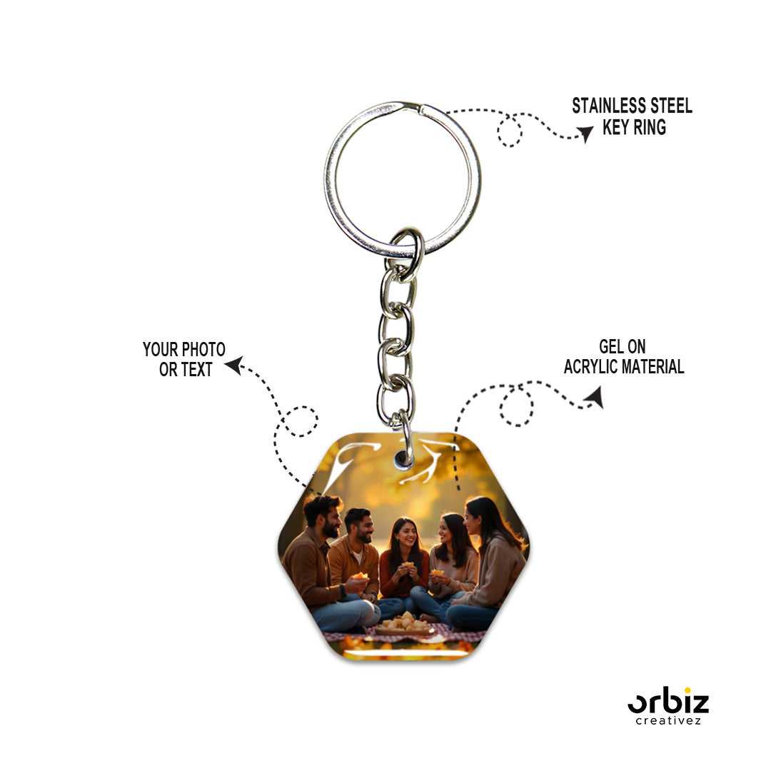 photo printed keychain