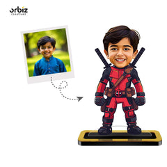 Personalized Mini Me:Dead Pool Mini Caricature