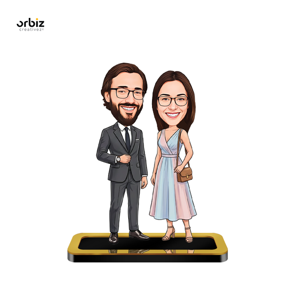 Personalized Mini Me : Couple Caricature Figurine