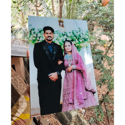 Customer photo of a delivered acrylic frame