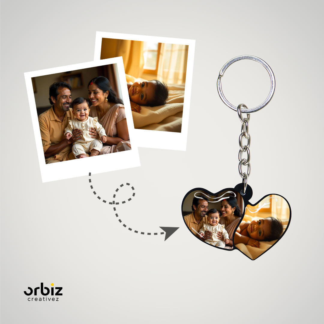 family photo keychain