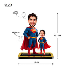 Personalized Mini Me: Dad & Daughter SuperMan